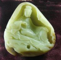 femme chinoise en sculpure de jade