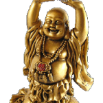 bouddha fortune doré